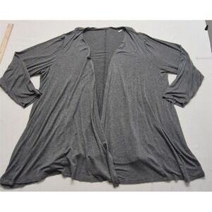 Lane Bryant women's plus size solid gray 3/4 sleeve cardigan sz. 26